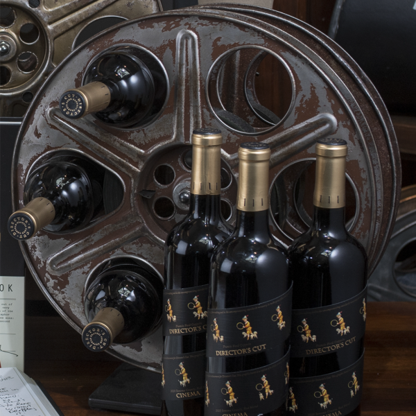 Film Reel Wine Rack
