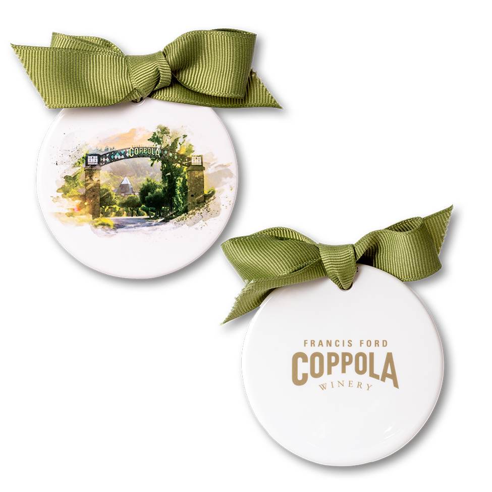 Francis Ford Coppola Winery Porcelain Flat Ornament