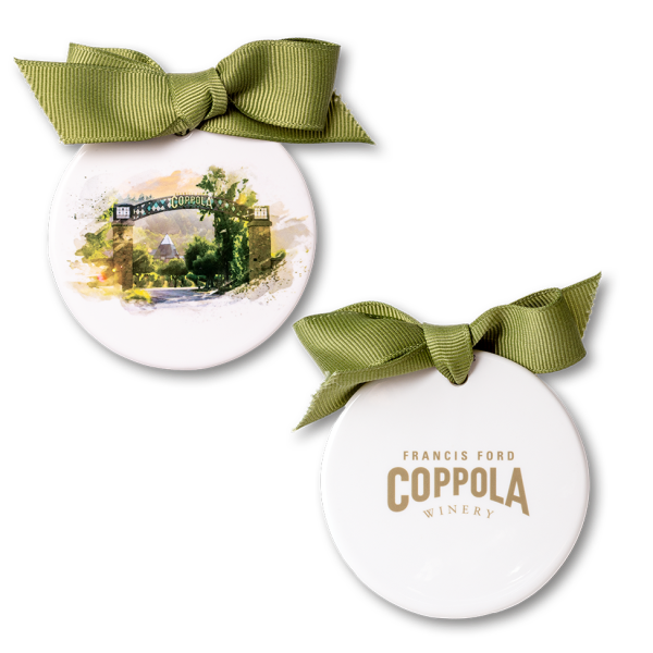 Francis Ford Coppola Winery Porcelain Flat Ornament
