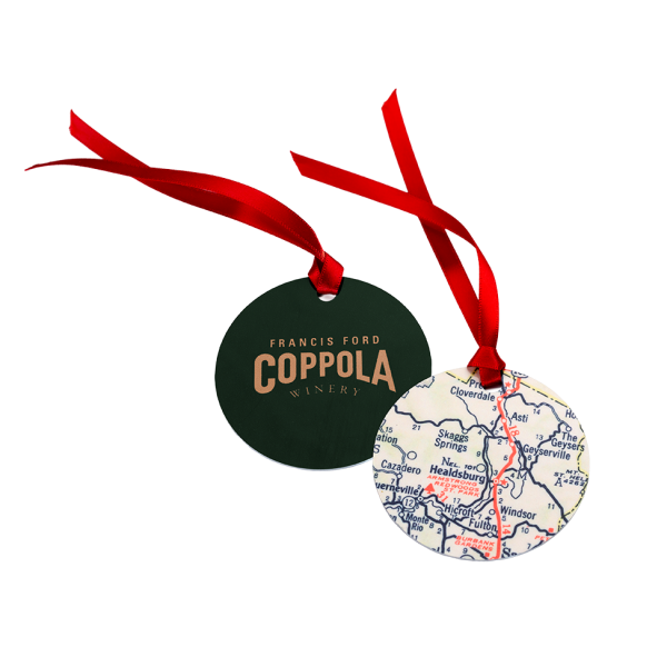 Geyserville Map Ornament