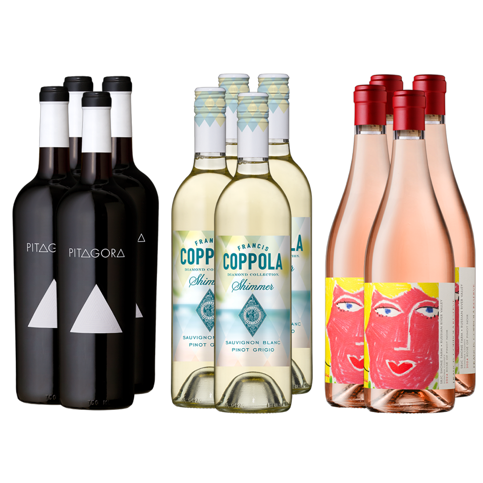 Red, White, and Rosé Case (12-Bottle Pack)